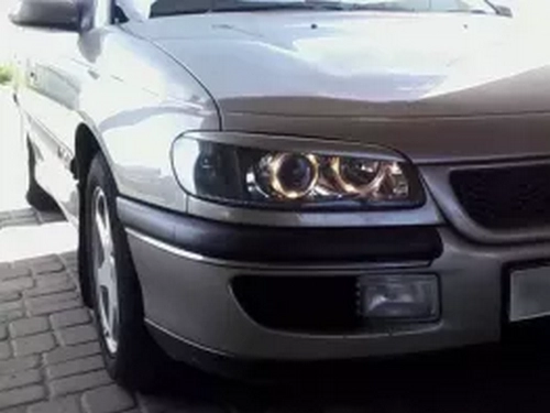 Фари Opel Omega B (94-99) - ангельські очі H7 чорні 4