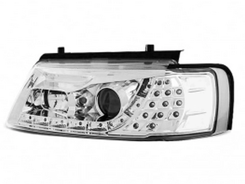 Фари хром VW Passat B5 3B (96-00) - Daylight з LED поворотами 2