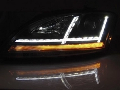 Фары Audi TT (8J; 06-10) - LED с динамическими поворотами (чёрные) 3