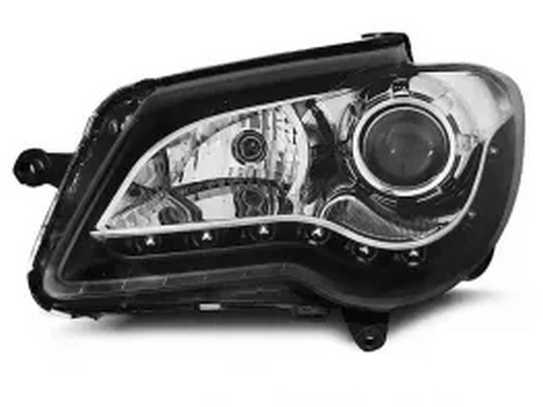 Фары VW Touran GP (06-10) - Daylight чёрные 2