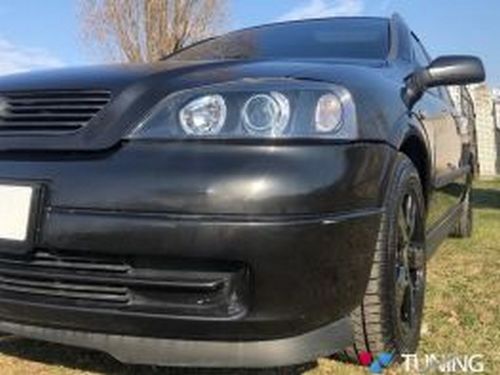 Фари лінзові Opel Astra G (98-04) - H7 ангельські очі чорні (Depo) 6