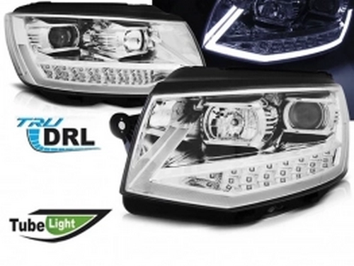 Фари хром VW T6 (2015-) - Tube Light TRU DRL 1