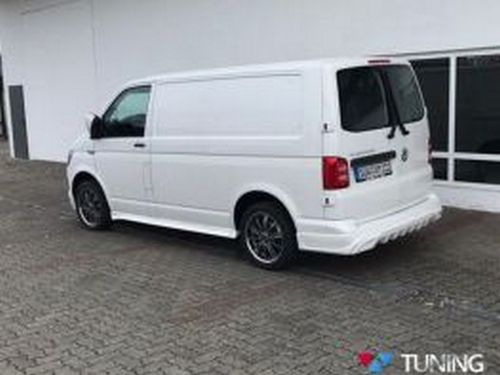 Накладки на пороги VW T6 (2015-) короткая база - ABT стиль 3