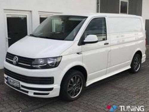 Накладки на пороги VW T6 (2015-) короткая база - ABT стиль 4