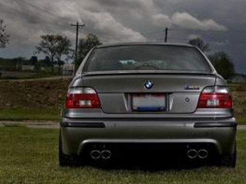 BMW E39 M5 диффузр заднего бампера два выхлопа 2 2