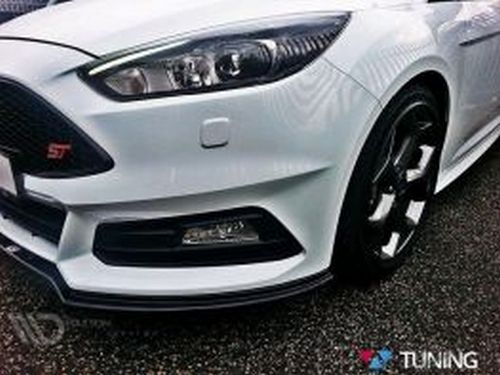 Сплиттер передний Ford Focus III ST (15-18) рестайлинг 3