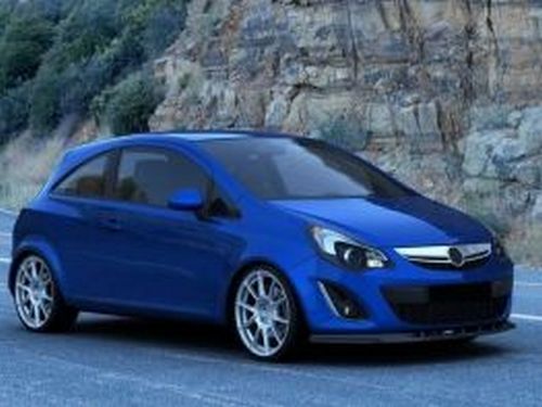 Спліттер передній Opel Corsa D (11-14) рестайлінг 2