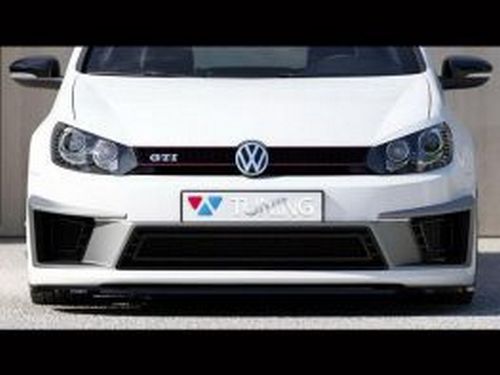 Спліттер передній VW Golf VI R400 (08-12) 4