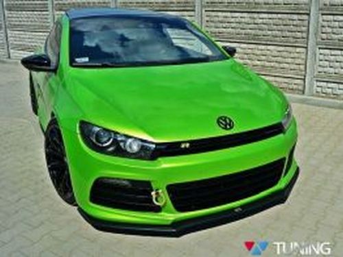 Сплиттер передний VW Scirocco R (08-14) версия 2 3