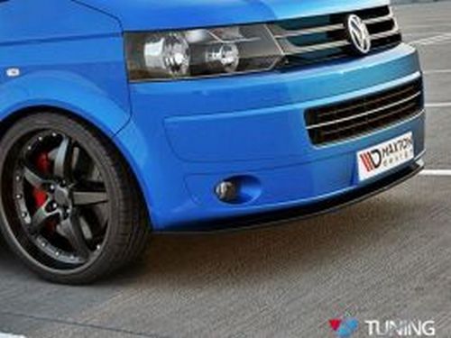 Спліттер передній VW T5+ (10-15) рестайлінг - без ребер 2