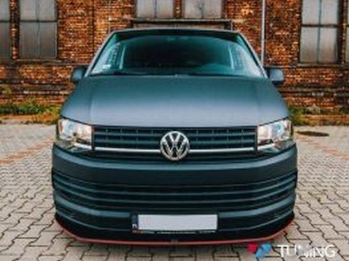 Спліттер передній VW T6 (15-) - варіант 1 з ребрами 3