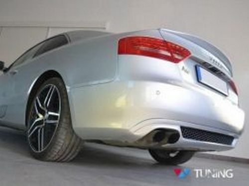 Диффузор задний AUDI A5 8T (2007-2011) Coupe S-Line один вырез 2 2