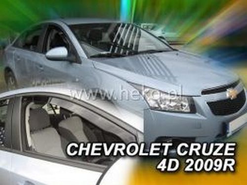 Дефлектори вікон Chevrolet Cruze J300 (09-) Sedan - Heko (вставні) 3