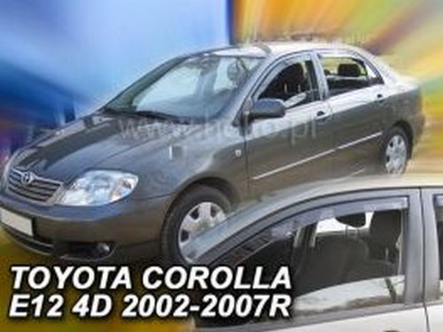 Дефлекторы окон Toyota Corolla E12 (02-07) Sedan - Heko (вставные) 3