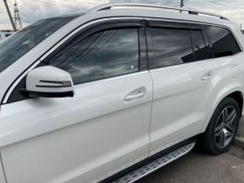 Дефлектори вікон Mercedes GL/GLS X166 (13-19) - Hic (з хром молдингом) 2