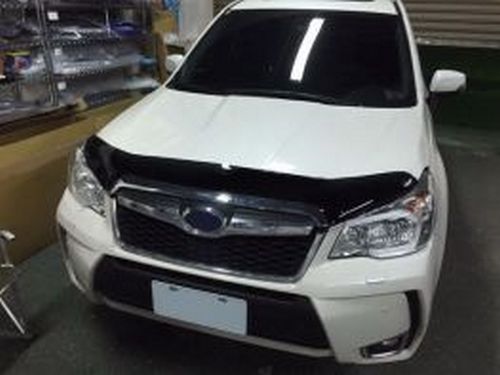 Дефлектор капота Subaru Forester IV (SJ; 14-18) - Hic (акрил) 2