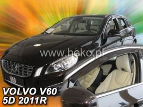 Дефлекторы окон Volvo V60 I (DE; 10-18) - Heko (вставные) 4