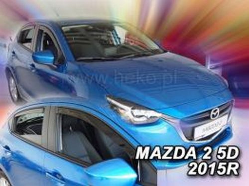 Дефлекторы окон Mazda 2 (DJ; 14-/19-) 5D - Heko (вставные) 4