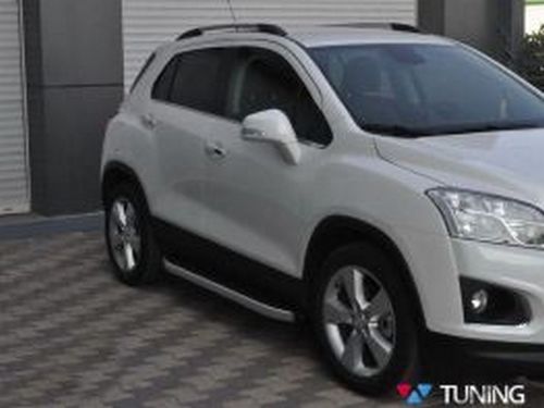 Пороги боковые Chevrolet Trax (12-) - Dolunay серия 4