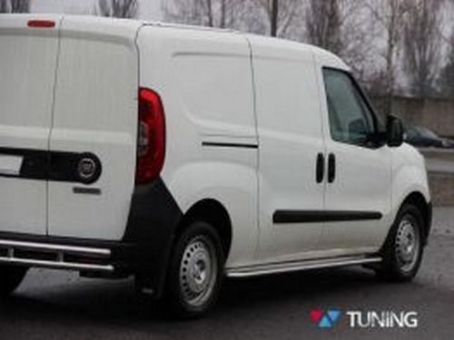 Подножки боковые Fiat Doblo II (10-22) - Premium серия 4