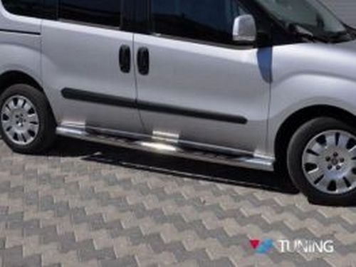 Трубы боковые Fiat Doblo II (10-22) - пороги 3