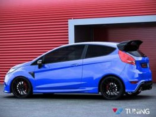 Накладки на пороги Ford Fiesta Mk7 (08-17) 3D - ST стиль 2