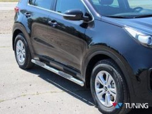 Боковые трубы Kia Sportage IV (QL; 16-21) - с ABS накладками 2