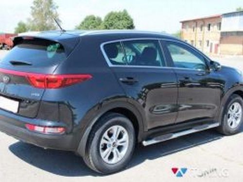 Боковые трубы Kia Sportage IV (QL; 16-21) - с ABS накладками 3