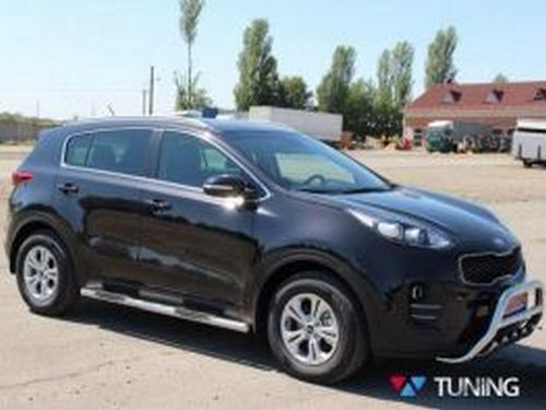 Боковые трубы Kia Sportage IV (QL; 16-21) - с ABS накладками 4