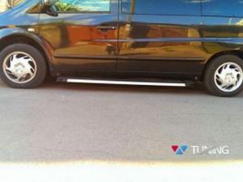 Пороги боковые Mercedes Vito W638 (96-03) - Maya Black 3