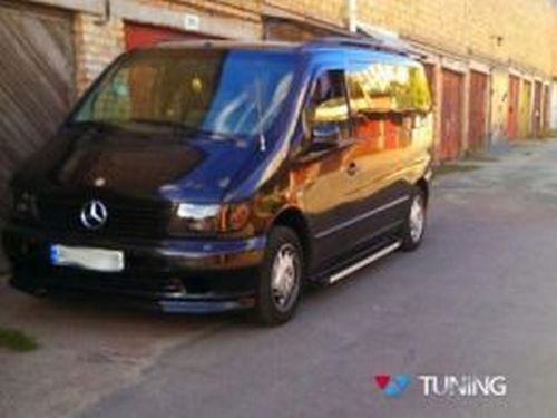 Пороги боковые Mercedes Vito W638 (96-03) - Maya Black 4