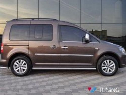 Трубы боковые VW Caddy III (2K; 04-20) - без ABS накладок 4