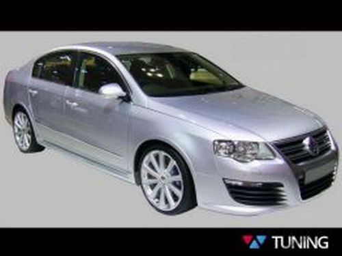 Накладки на боковые пороги VW Passat B6 (R36 стиль) 2 2