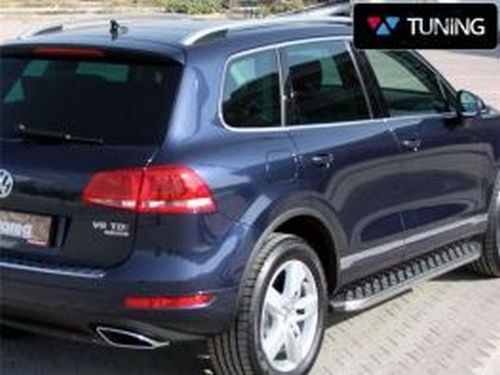 Пороги боковые VW Touareg II (7P; 10-18) - BlackLine 4