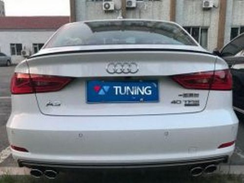 Лип спойлер багажника AUDI A3 8V (2012+) Sedan - S-Line (под покраску) 3 3