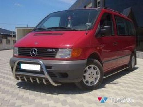 Кенгурятник Mercedes Vito W638 (96-03) - с грилем 4