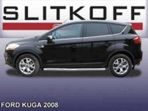 Пороги боковые Ford Kuga I (08-12) - трубы 4