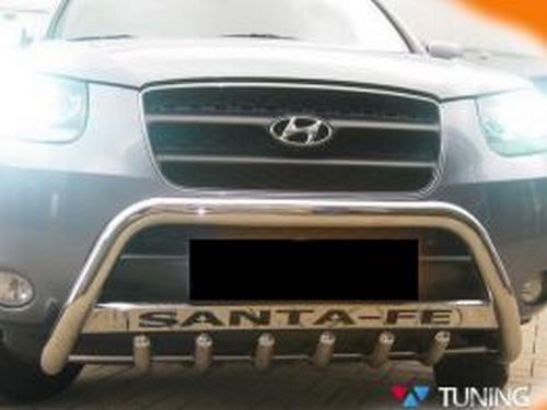 Кенгурятник HYUNDAI Santa Fe II (06-) - с грилем 3