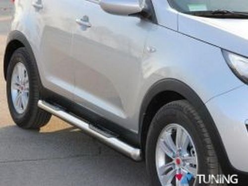 Трубы боковые KIA Sportage III (2010-2015) пороги 2