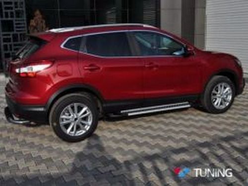 Пороги боковые Nissan Qashqai II (J11; 14-21) - Line 3