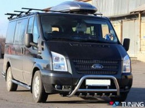 Кенгурятник Ford Transit III (Mk7; 06-14) - с грилем 3