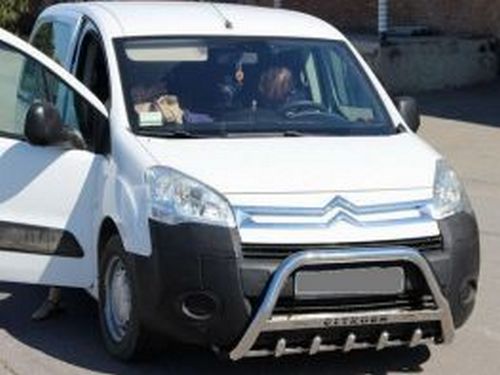 Кенгурятник Citroen Berlingo II (08-18) - с надписью 2