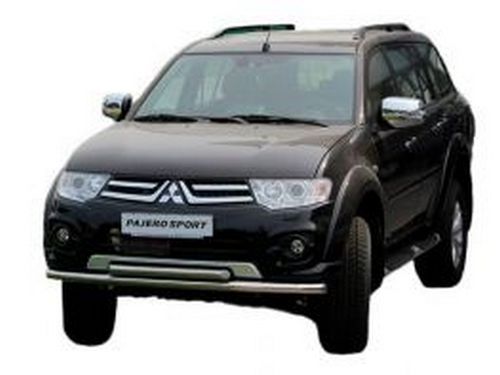 Защита передняя Mitsubishi Pajero Sport II (09-15) - труба двойная 2