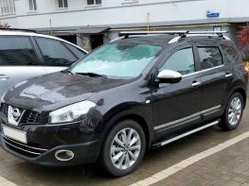 Пороги бічні Nissan Qashqai I/+2 (J10; 07-13) - Maya Black 4