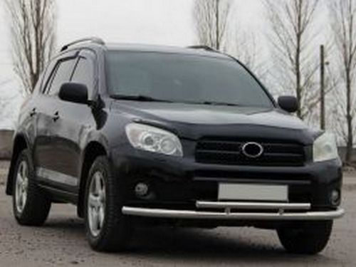 Защита передняя Toyota Rav4 III (06-12) - труба двойная 2