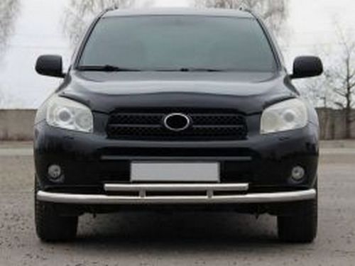 Защита передняя Toyota Rav4 III (06-12) - труба двойная 3