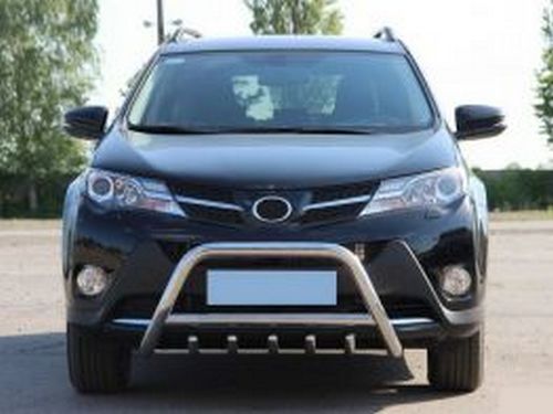 Кенгурятник Toyota Rav4 IV (13-18) - с грилем 3