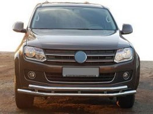 Защита передняя VW Amarok (10-) - труба двойная 3