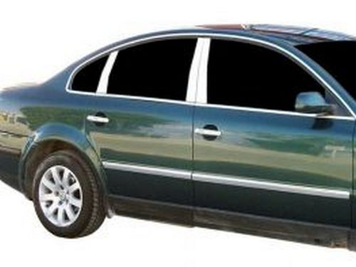 Хром молдинги дверних стійок VW Passat B5 (96-05) Sedan 4