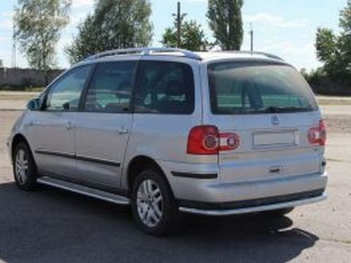 Защита задняя VW Sharan I (7M; 95-10) - труба прямая 2